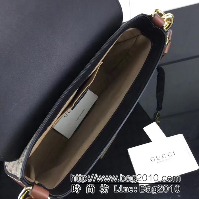 GUCCI古馳原單 新款專櫃品質原單皮質453189 啡克棕單肩斜挎包 HY1141